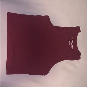 Red Crop top